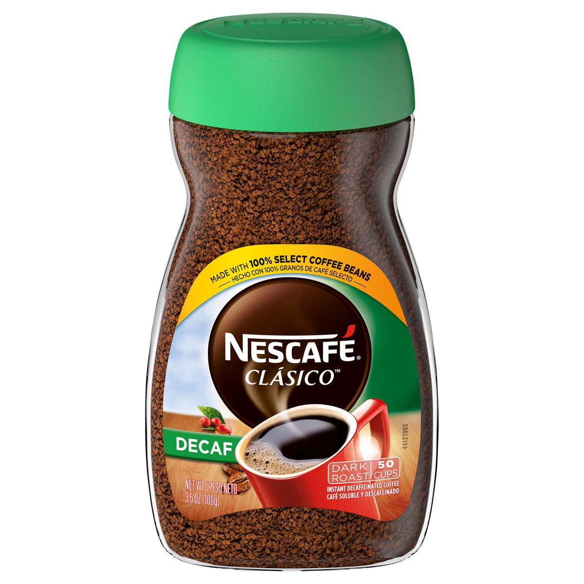 slide 9 of 12, Nescafé NESCAFÉ CLÁSICO, Instant Coffee, Decaf Dark Roast, 1 Jar - 3.5 oz, 3.5 oz