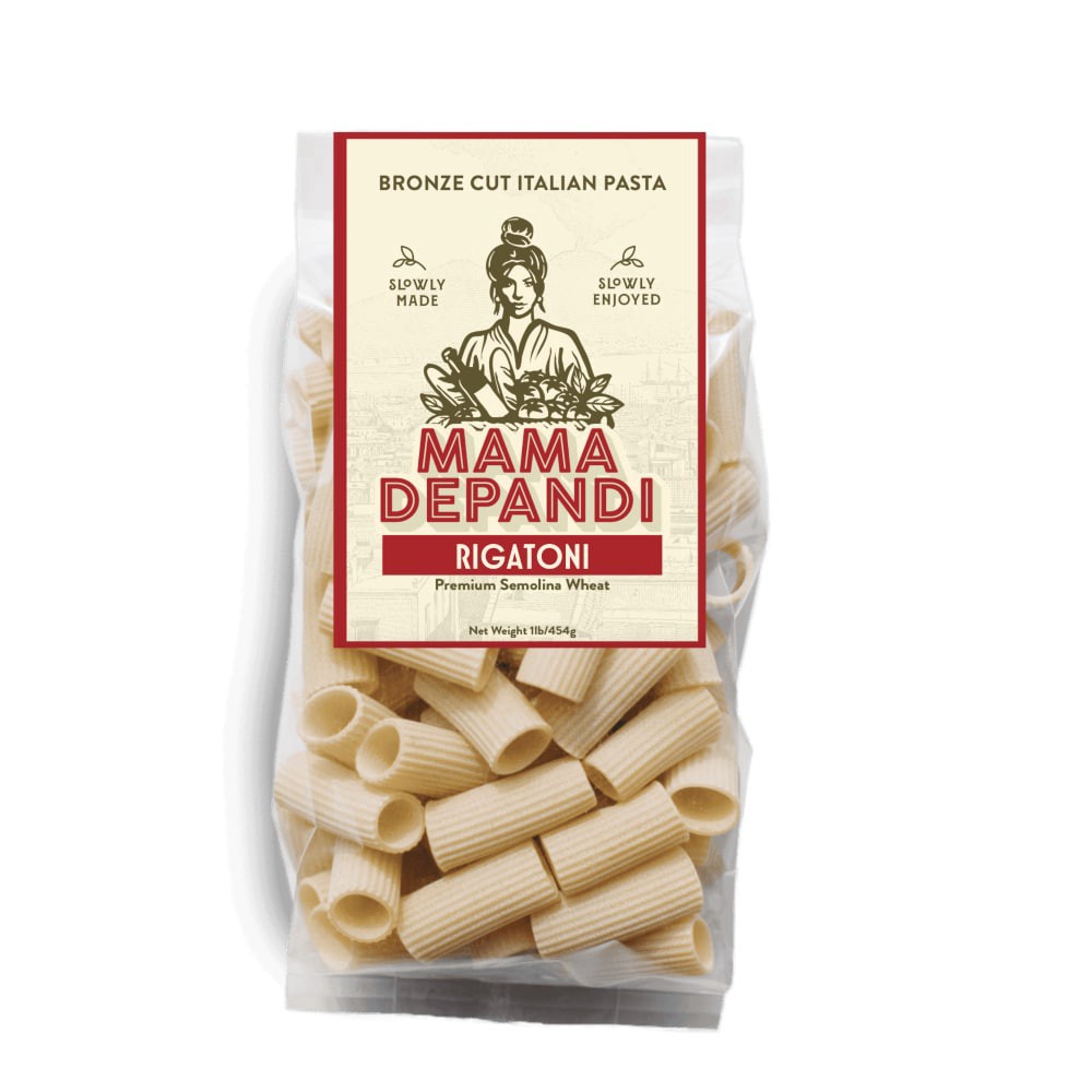 slide 1 of 1, Mama DePandi Bronze Cut Italian Pasta Rigatoni 1 lb, 1 lb