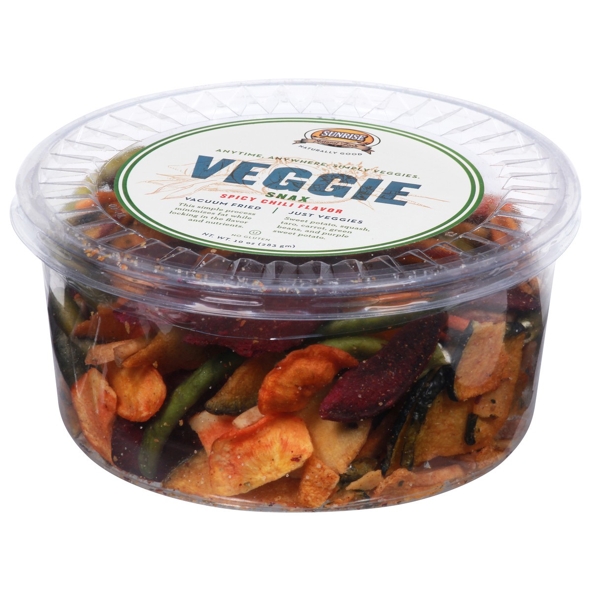 slide 9 of 9, Sunrise Natural Foods Veggie Spicy Chili Flavor Snax 10 oz, 10 oz