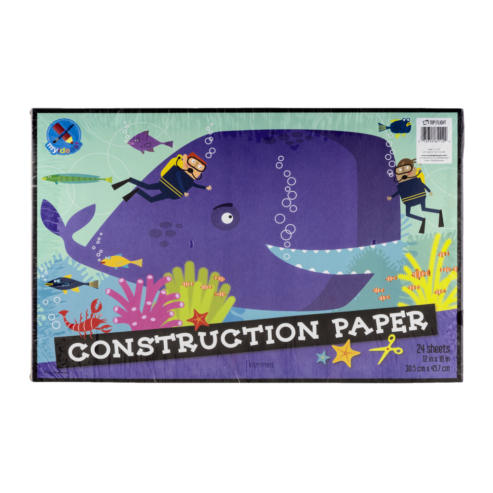 slide 1 of 1, Top Flight Construction Paper, 24 ct