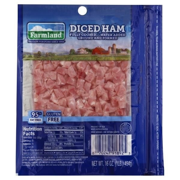 slide 1 of 3, Farmland Ham, Diced, 16 oz