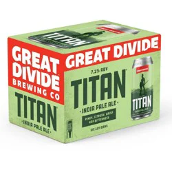 Great Divide Brewing Co. India Pale Ale Titan Beer 6 - 12 oz Cans