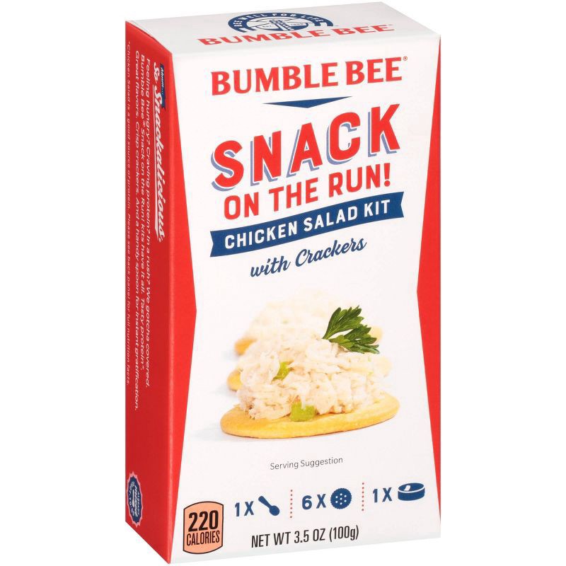 slide 5 of 5, Bumble Bee Snack on the Run! Original Chicken Salad Kit with Crackers 3.5 oz, 3.5 oz