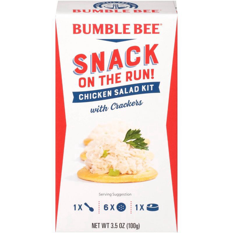 slide 1 of 5, Bumble Bee Snack on the Run! Original Chicken Salad Kit with Crackers 3.5 oz, 3.5 oz