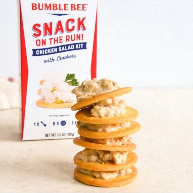 slide 3 of 5, Bumble Bee Snack on the Run! Original Chicken Salad Kit with Crackers 3.5 oz, 3.5 oz