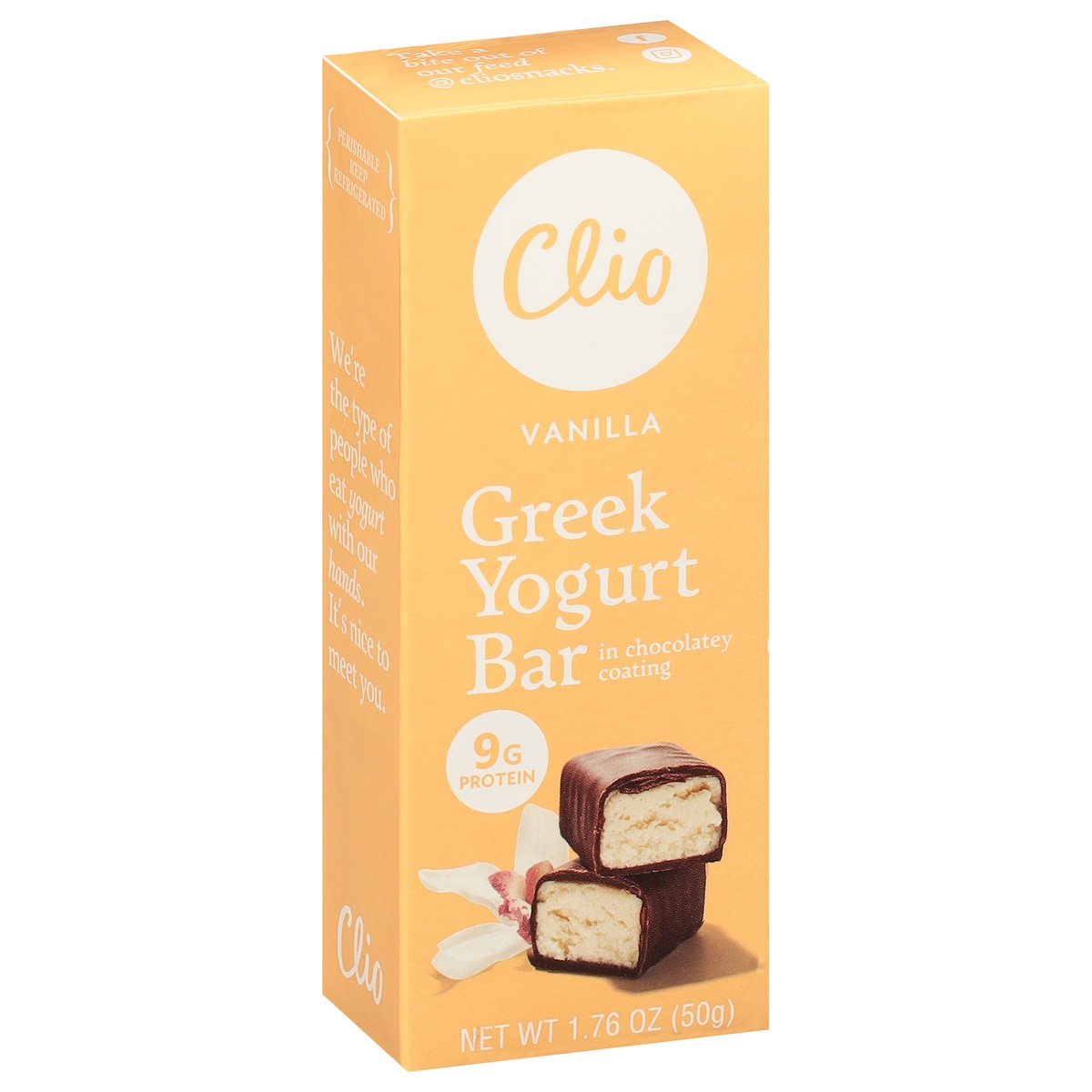 slide 8 of 11, Clio Vanilla Greek Yogurt Bar, 1.76 fl oz