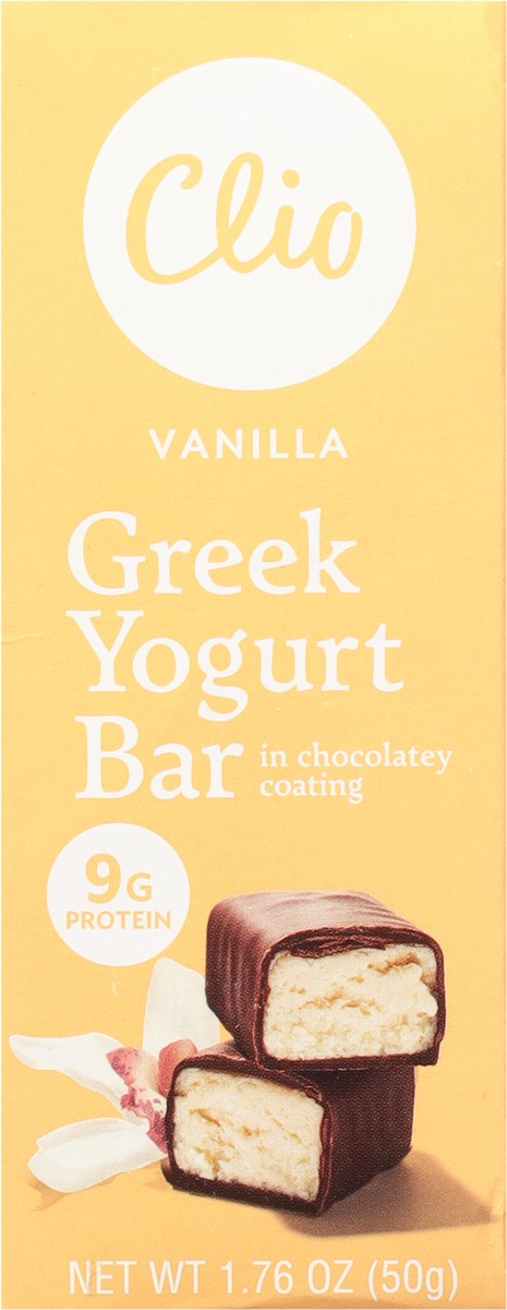 slide 5 of 11, Clio Vanilla Greek Yogurt Bar, 1.76 fl oz