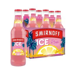 Smirnoff Ice Premium Pink Lemonade Malt Beverage, 6 ea