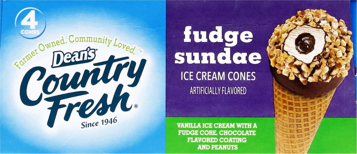 slide 13 of 17, Country Fresh Fudge Sundae Ice Cream Cones 4 - 4.6 fl oz Cones, 4 ct