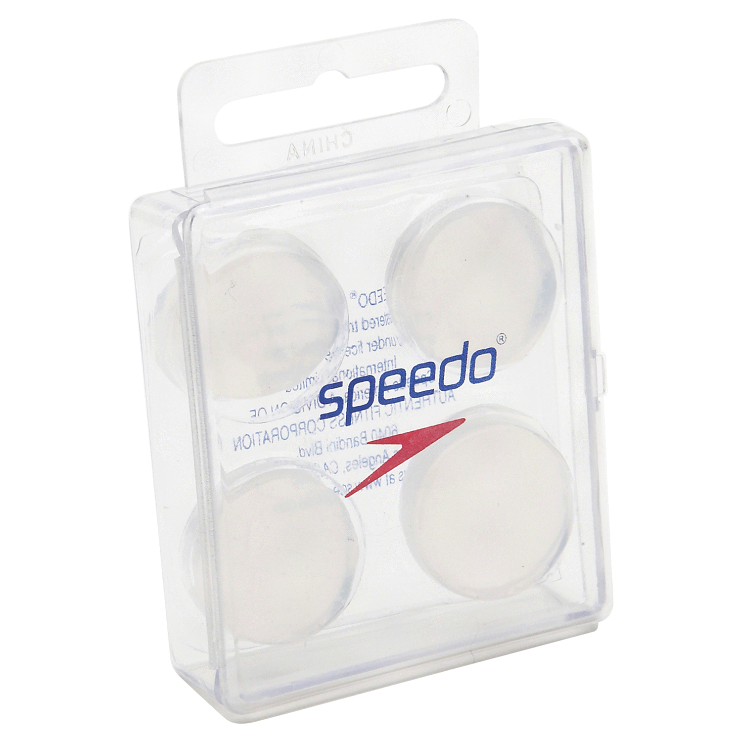 slide 1 of 1, Speedo Silicone Ear Plugs, 2 ct