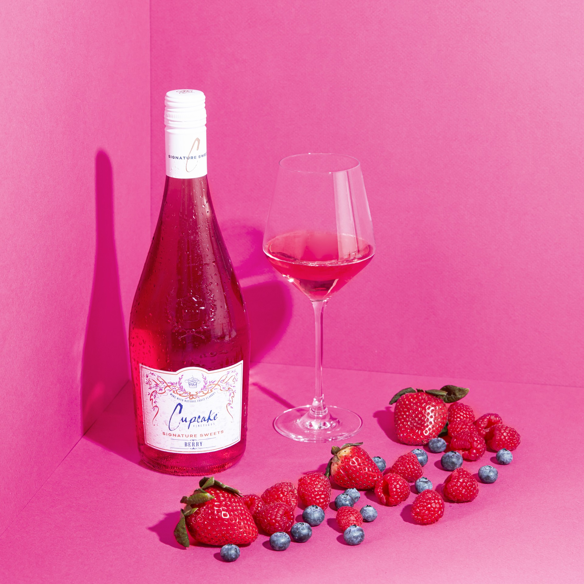 slide 3 of 5, Cupcake Vineyards Signature Sweets Berry Moscato Wine, 750mL Bottle, 750 ml