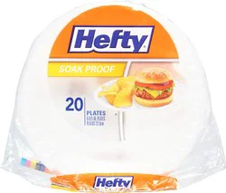 Hefty 8.875 inch Soak Proof Plates - 20 ct