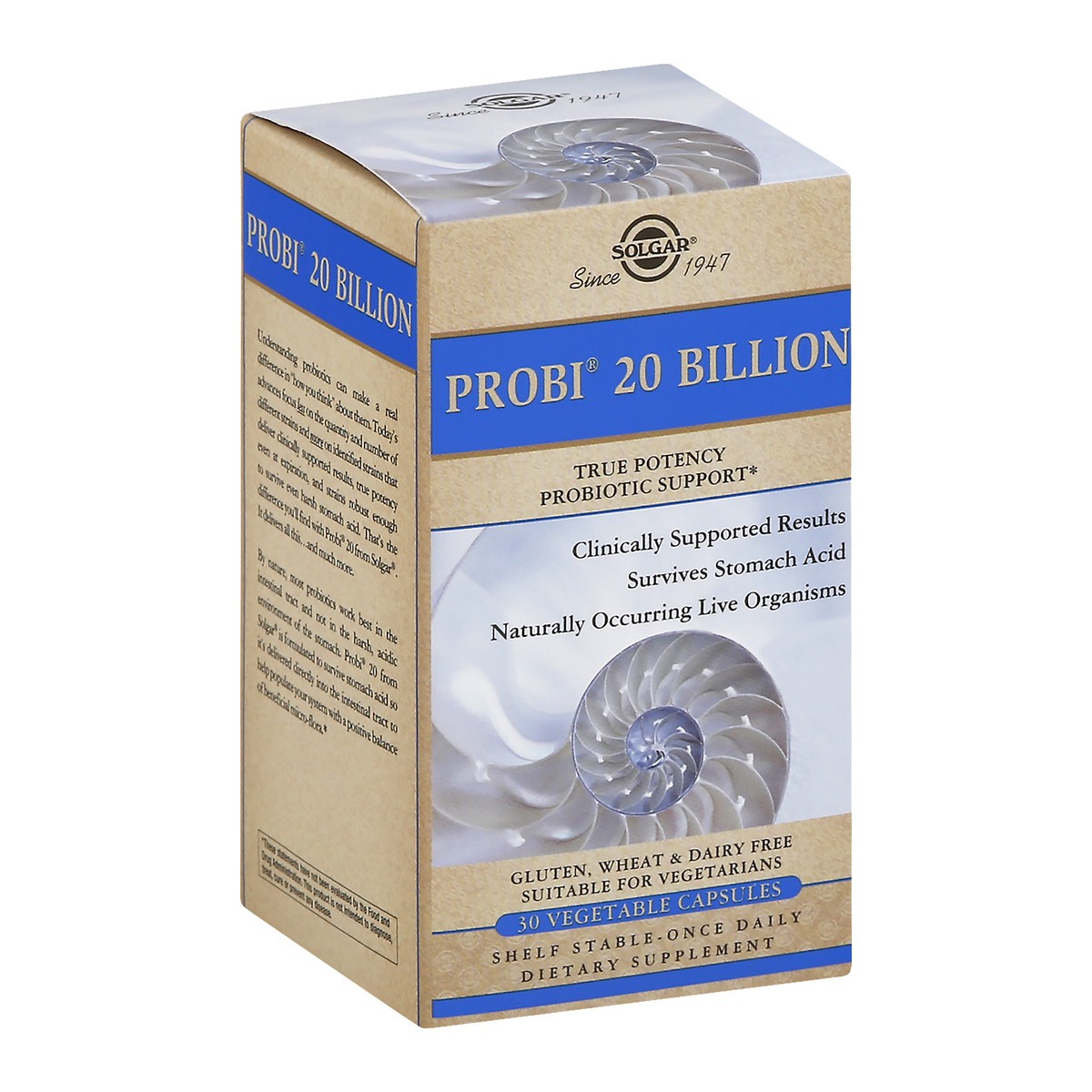 slide 2 of 9, Solgar Probi 20 Billion, Vegetable Capsules, 30 ct