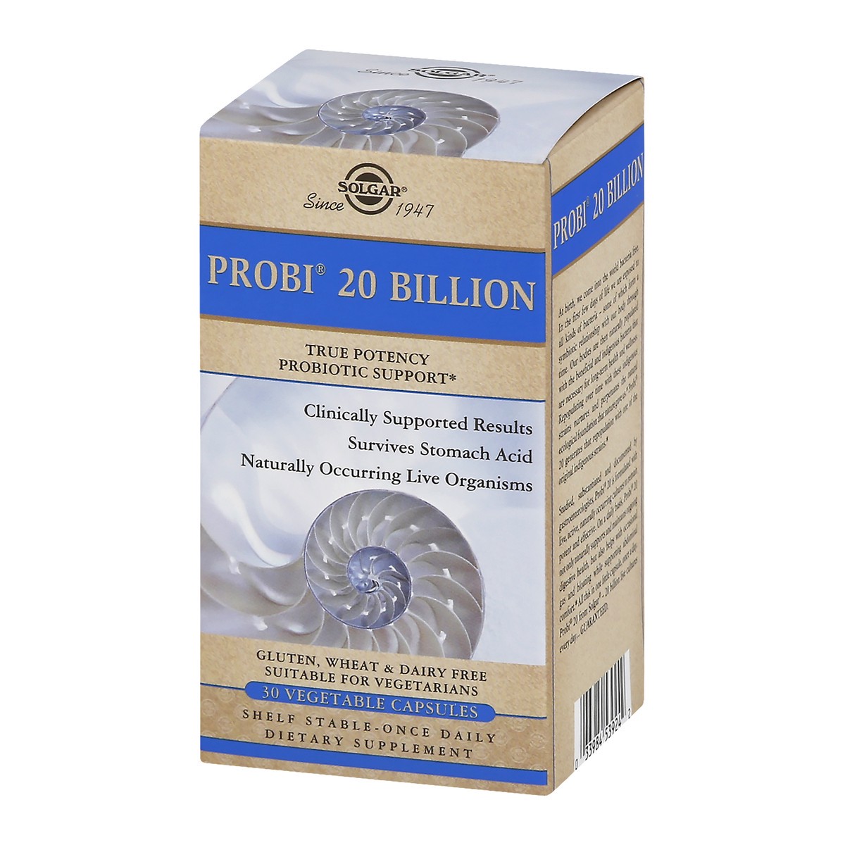 slide 3 of 9, Solgar Probi 20 Billion, Vegetable Capsules, 30 ct