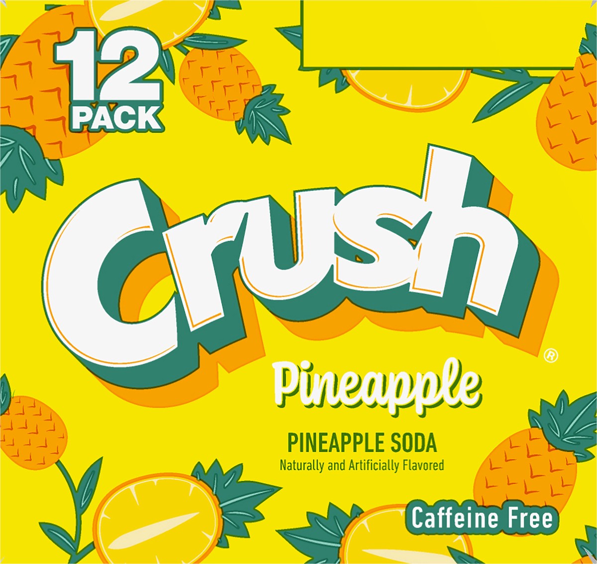 slide 6 of 7, Crush Soda Pineapple, 12 ct; 12 fl oz