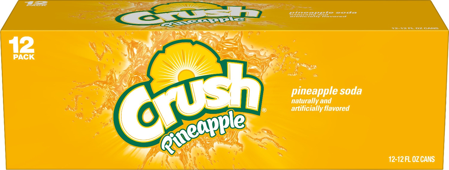 slide 1 of 3, Crush Pineapple Soda, 12 ct; 12 fl oz
