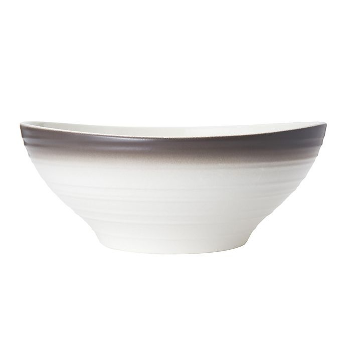 slide 1 of 2, Mikasa Swirl Ombre Vegetable Bowl - Mocha, 1 ct