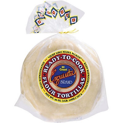 slide 1 of 1, Exquisita Ready-To-Cook Flour Tortillas, 20 ct