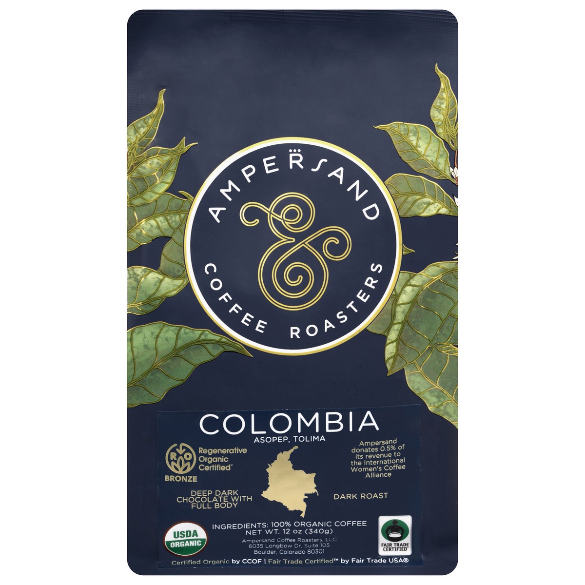 slide 3 of 4, Ampersand Coffee Coffee Wb Colombia 12.000 Oz, 12 oz