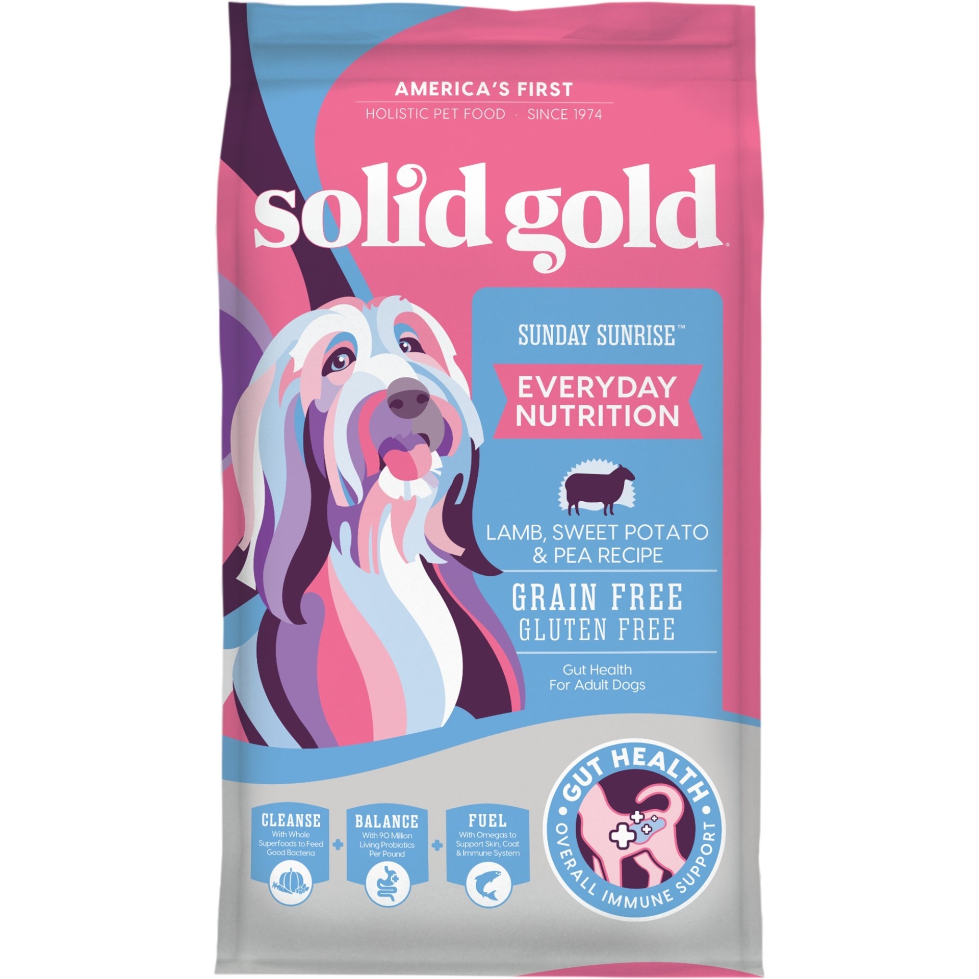 slide 1 of 1, Solid Gold Sunday Sunrise Lamb Dog Food, 24 lb