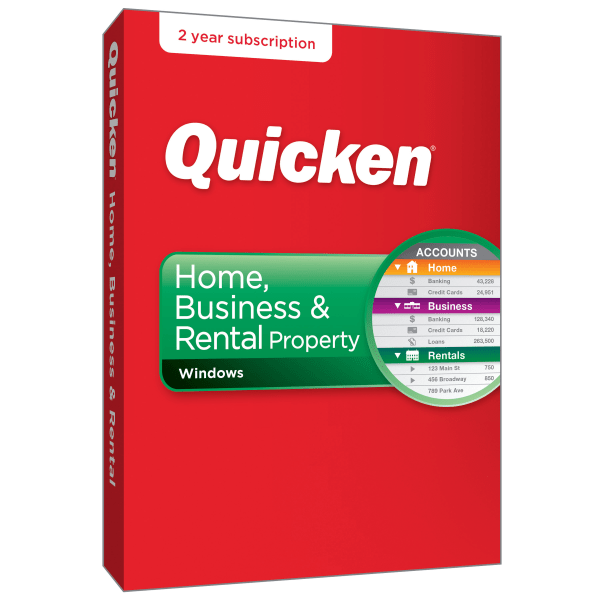 slide 3 of 3, Quicken® Home, Business And Rental Property 2018, PC, Disc, 1 ct