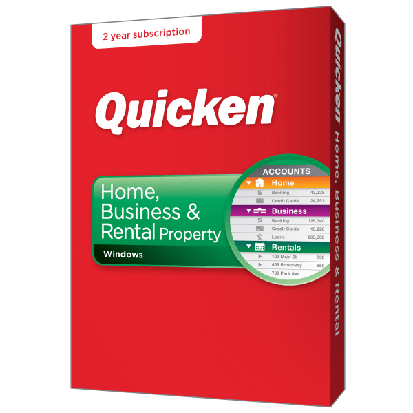 slide 2 of 3, Quicken® Home, Business And Rental Property 2018, PC, Disc, 1 ct