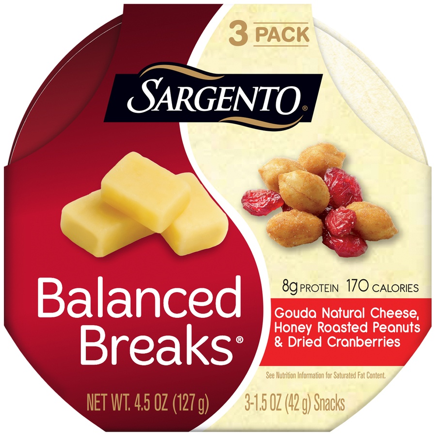 Sargento Balanced Breaks Gouda Natural Cheese With Honey Roasted ...