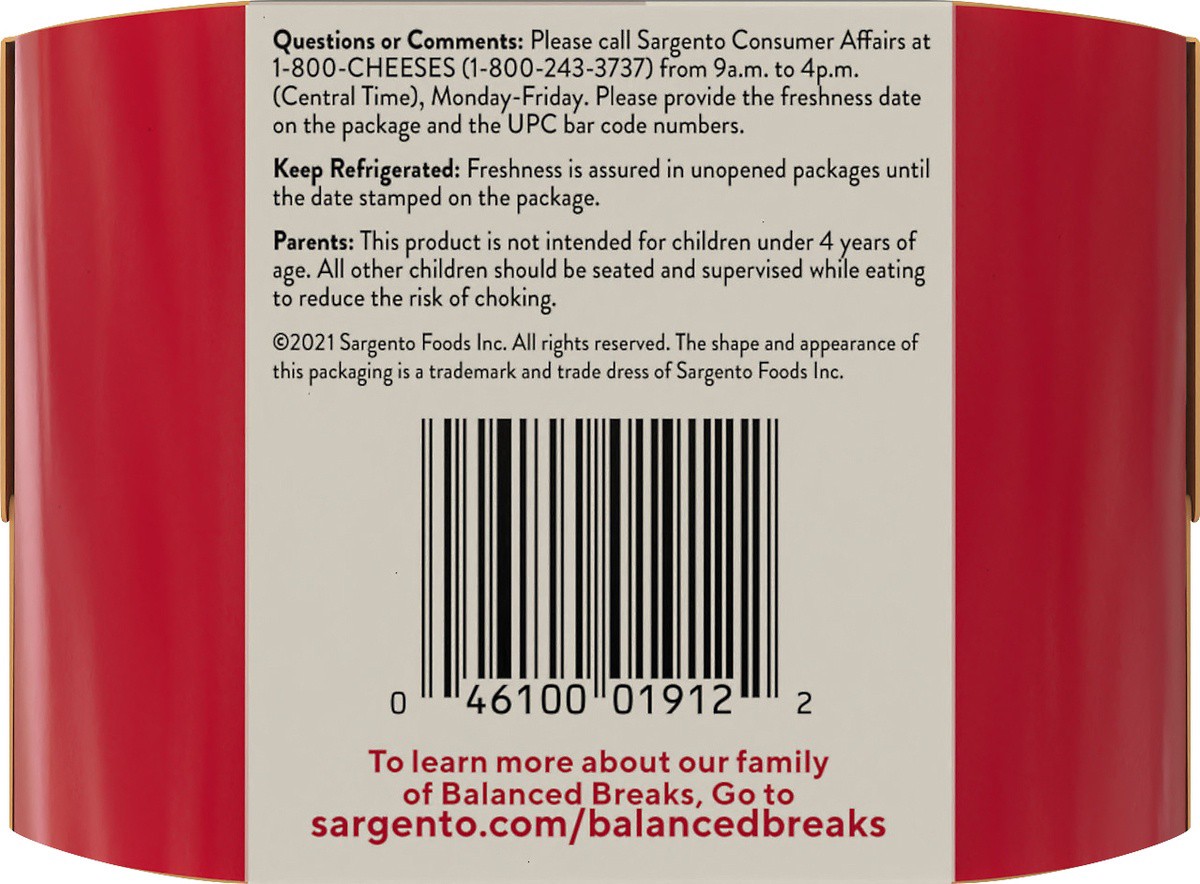 slide 5 of 9, Sargento Balanced Breaks with Gouda Natural Cheese, Honey Roasted Peanuts and Dried Cranberries, 1.5 oz., 3-Pack, 4.5 oz