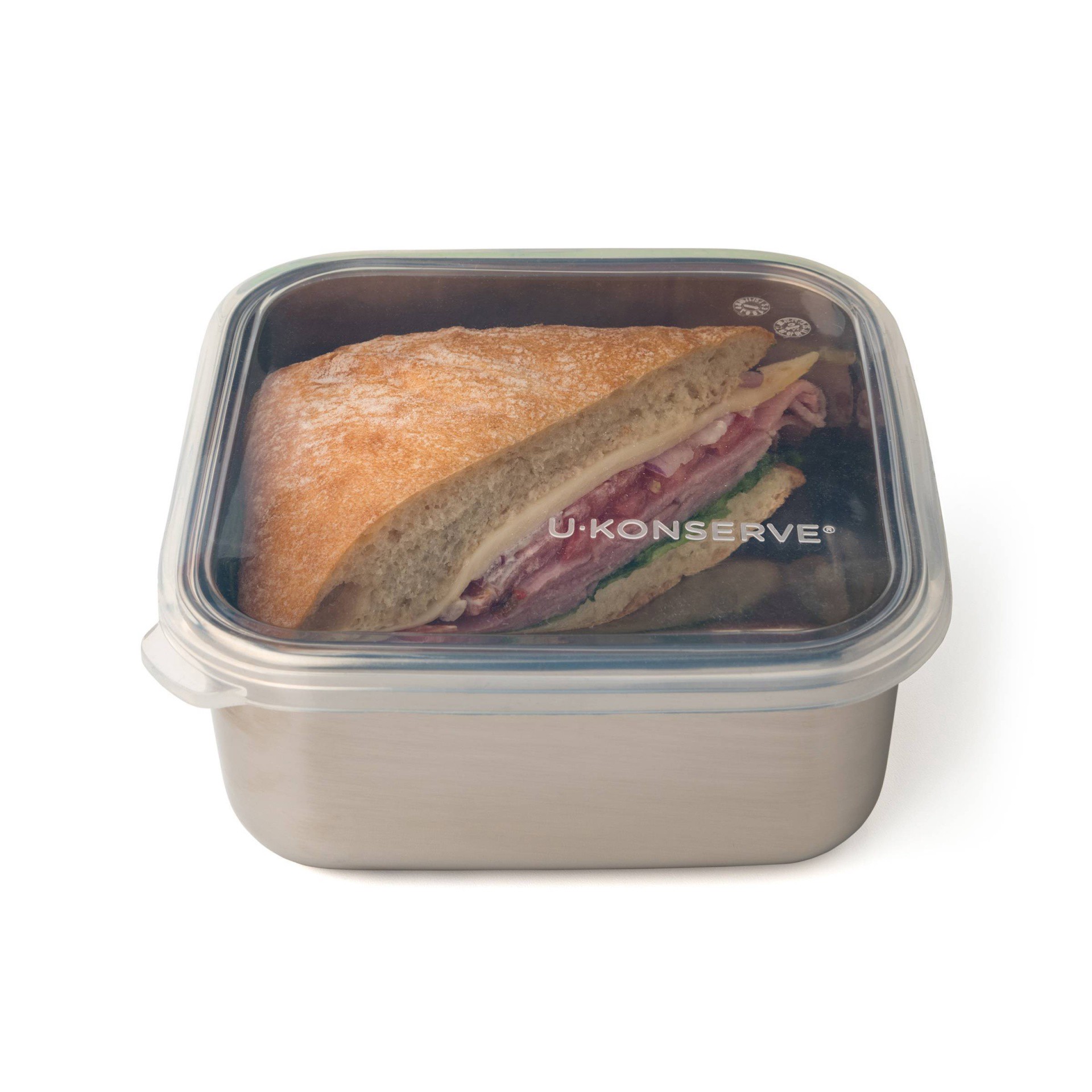 slide 1 of 4, U Konserve Clear Square To-Go Container, 1 ct