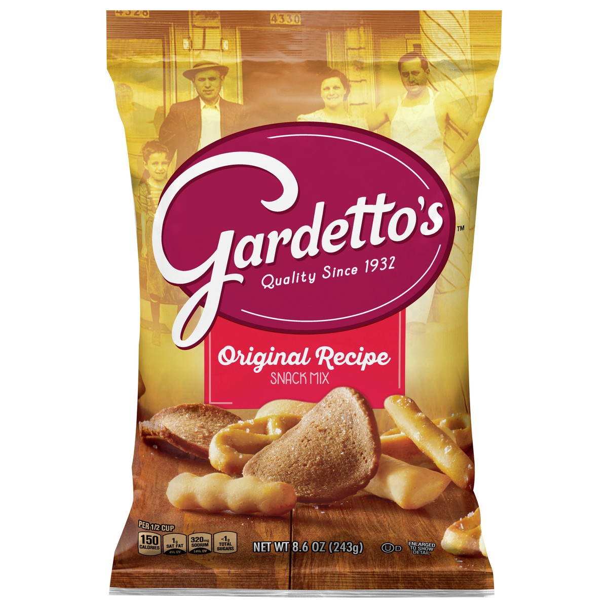 slide 1 of 9, Gardetto's Snack Mix, Original Recipe, Snack Bag, 8.6 oz, 8.6 oz