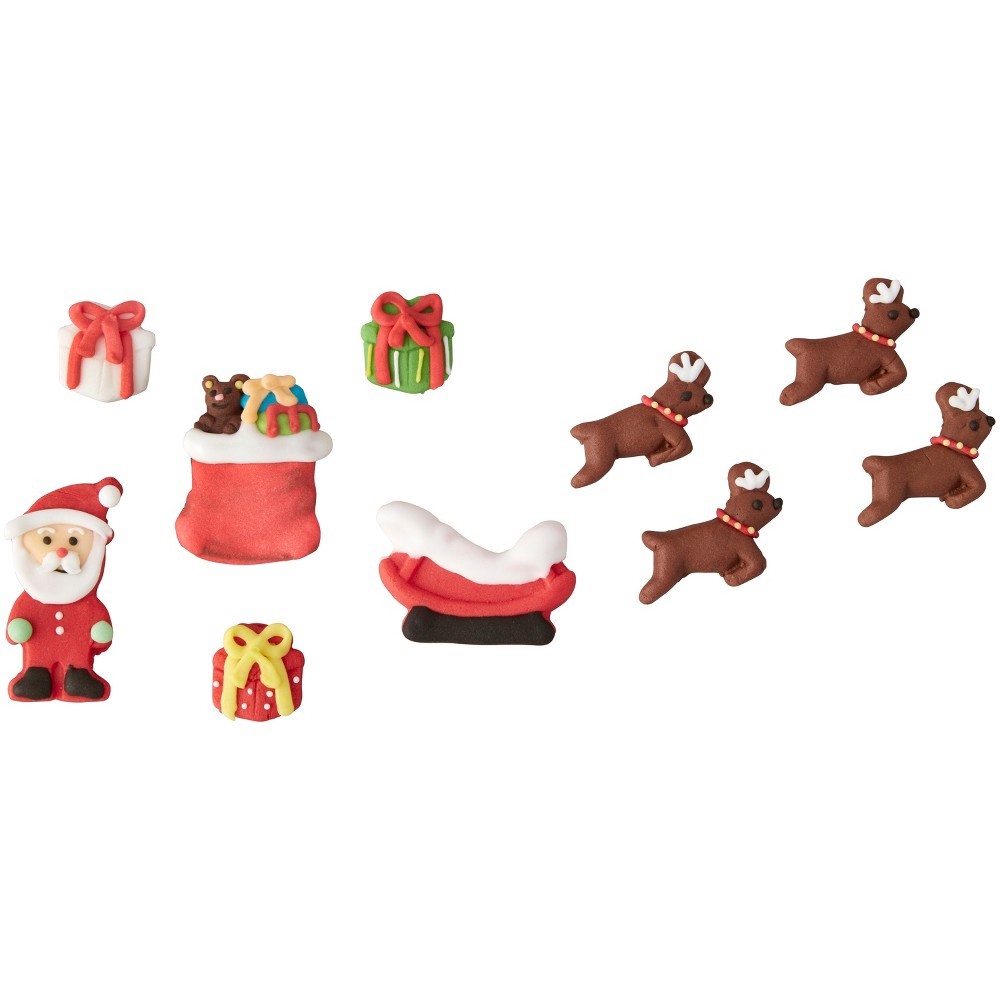 slide 3 of 4, Wilton Gingerbread House Decorating Kit Santa and Reindeer, 1.1 oz