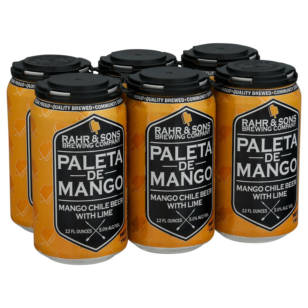slide 4 of 9, Rahr & Sons Paleta de Mango Beer - 6 ct; 12 oz, 6 ct; 12 oz