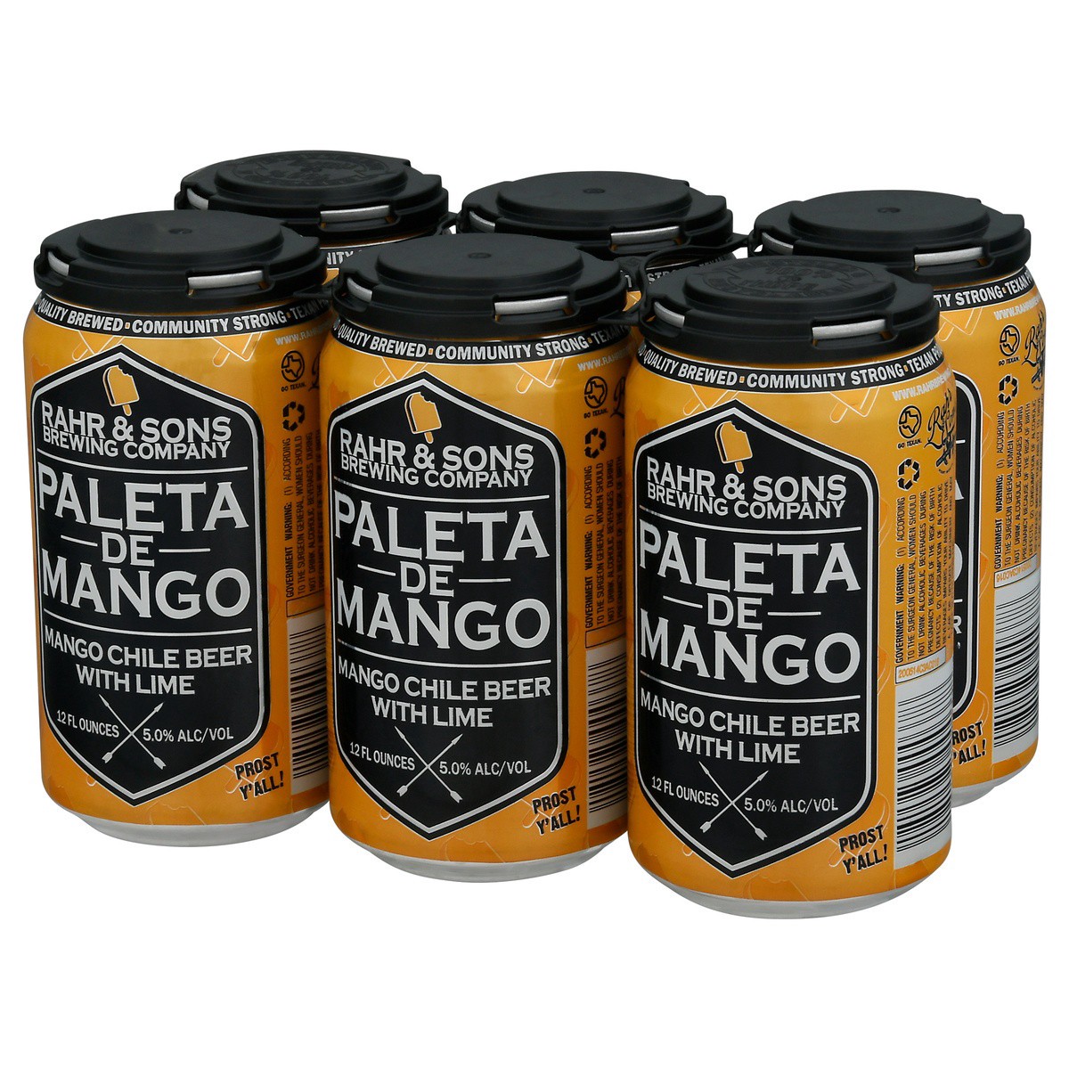 slide 3 of 9, Rahr & Sons Paleta de Mango Beer - 6 ct; 12 oz, 6 ct; 12 oz