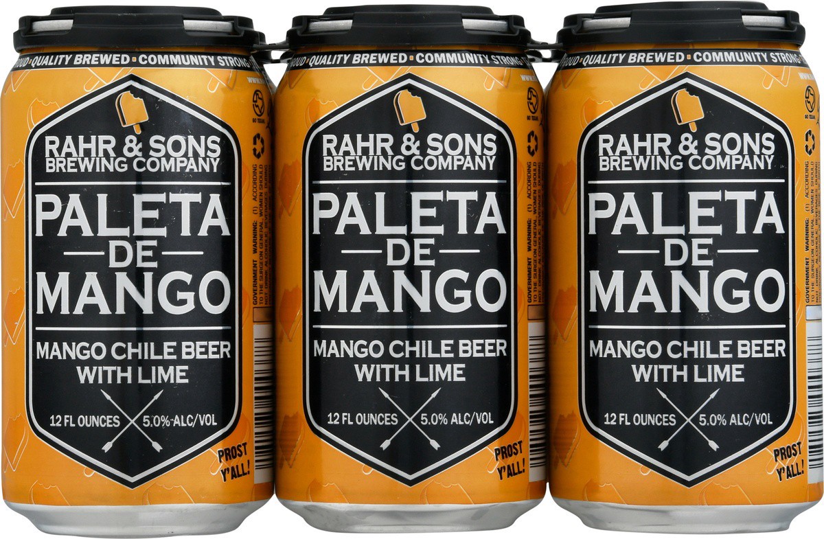 slide 7 of 9, Rahr & Sons Paleta de Mango Beer - 6 ct; 12 oz, 6 ct; 12 oz