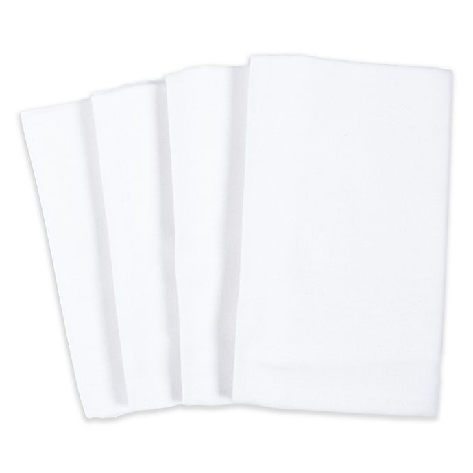 slide 1 of 2, Simply Essential Flour Sack Kitchen Towels - White, 4 ct