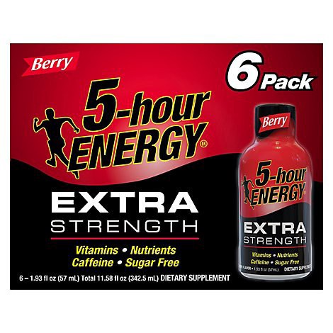 slide 1 of 1, 5-hour ENERGY Berry Extra Strength Shot- 11.58 fl oz, 11.58 fl oz