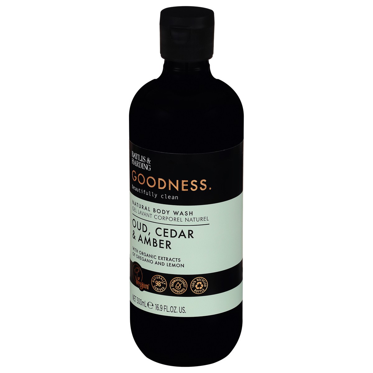 slide 4 of 11, Baylis & Harding Goodness Oud Cedar & Amber Natural Body Wash 16.9 fl oz, 16.9 fl oz