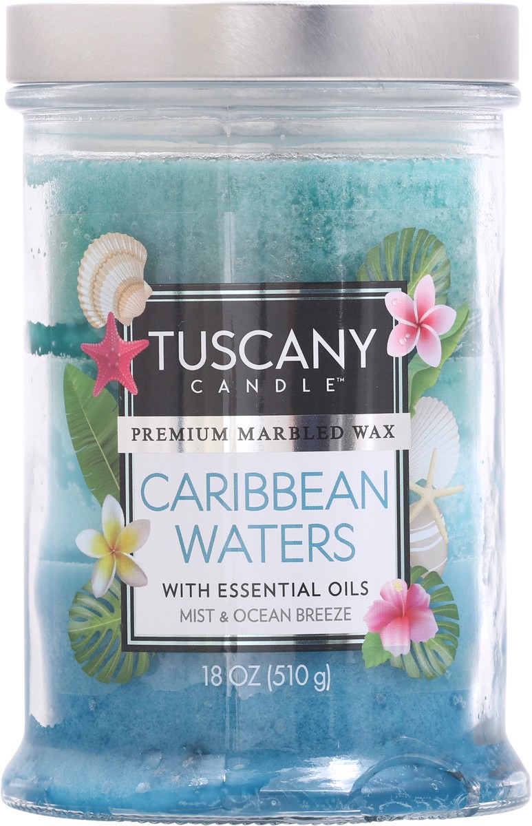 slide 3 of 11, Tuscany Candle Caribbean Waters Triple Pour Glass Jar Candle, 1 ct