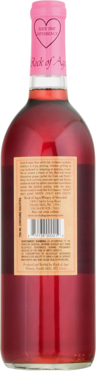 slide 11 of 11, Rock of Ages Cork & Pork Wine 750 ml, 750 ml
