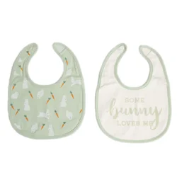 Pearhead "Some Bunny Loves Me" Bib - Set of 2