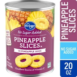 Kroger Sliced Pineapple In Pineapple Juice