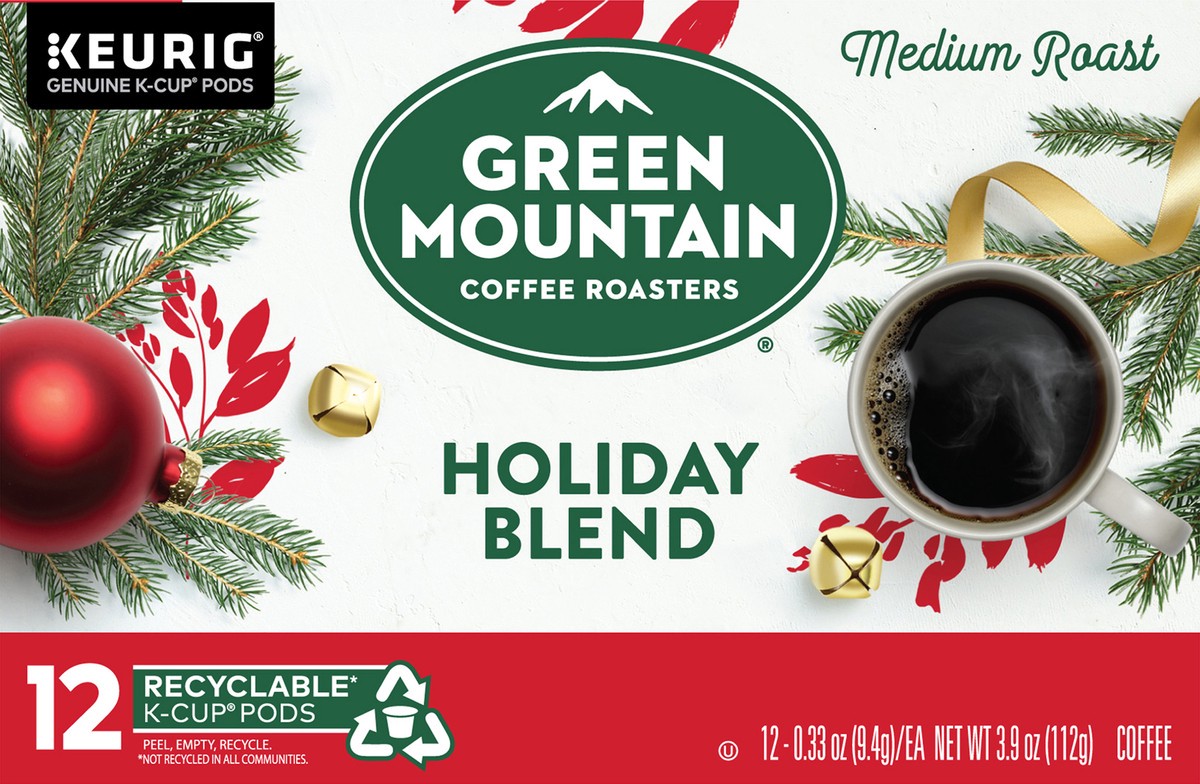 slide 7 of 9, Green Mountain Coffee Roasters Holiday Blend, Keurig Single Serve K-Cup Pods- 12 ct, 12 ct