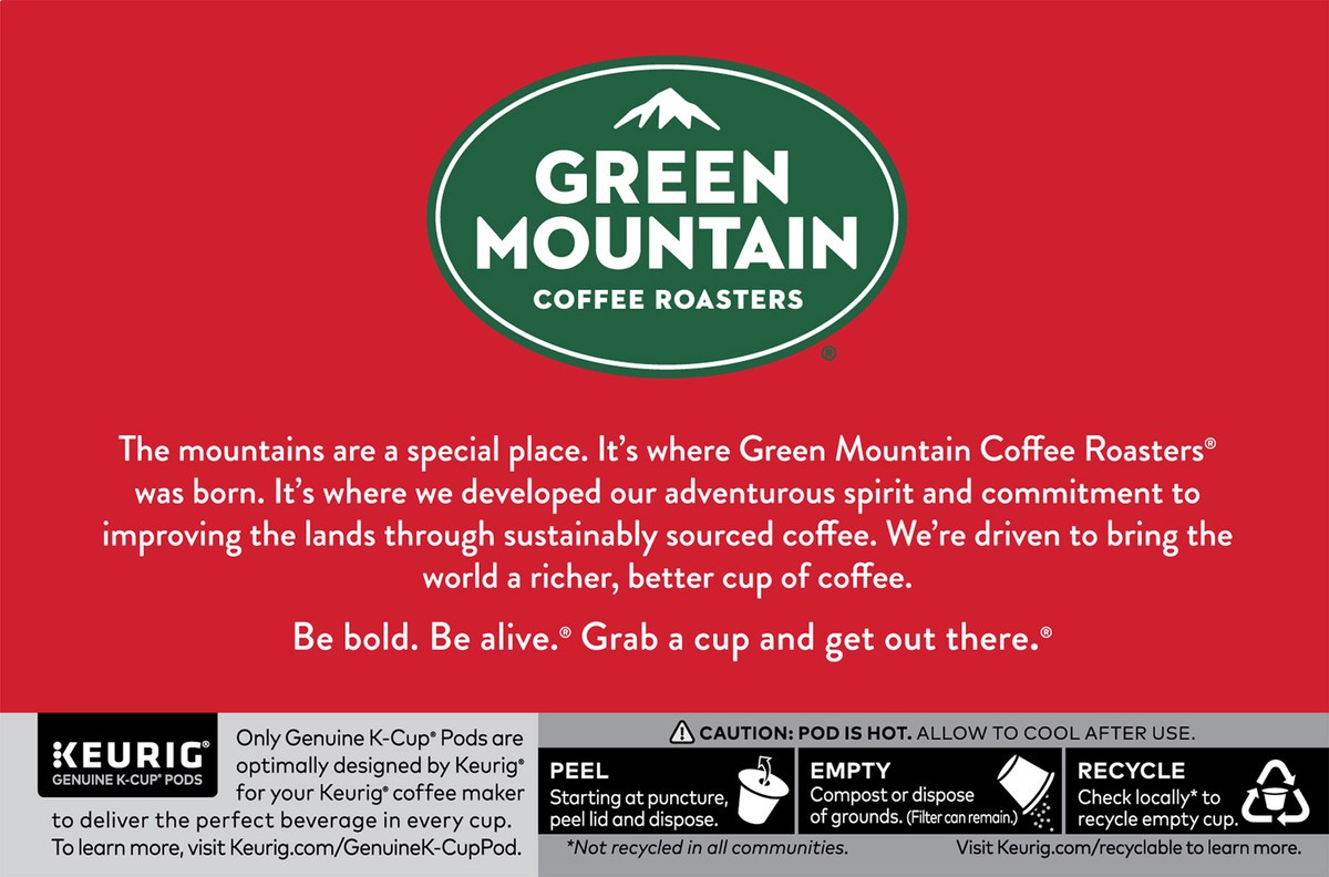 slide 8 of 9, Green Mountain Coffee Roasters Holiday Blend, Keurig Single Serve K-Cup Pods- 12 ct, 12 ct