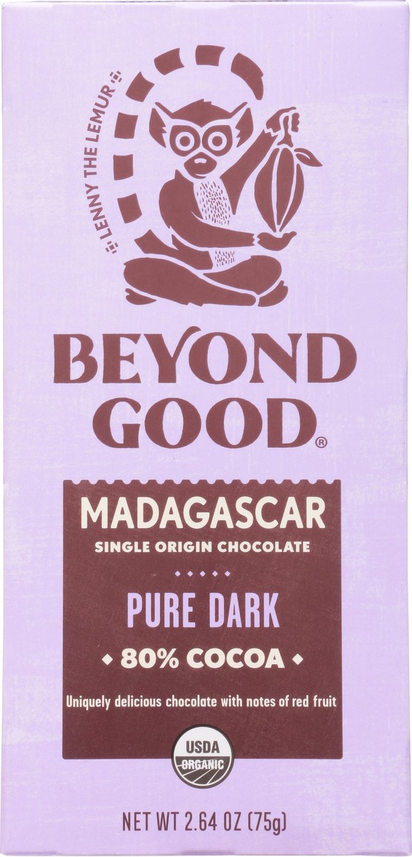 slide 5 of 13, Beyond Good 80% Cocoa Madagascar Pure Dark Single Origin Chocolate 2.64 oz, 2.64 oz