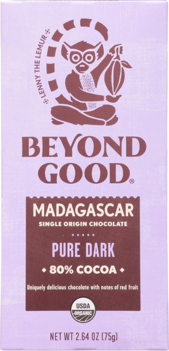 slide 6 of 13, Beyond Good 80% Cocoa Madagascar Pure Dark Single Origin Chocolate 2.64 oz, 2.64 oz