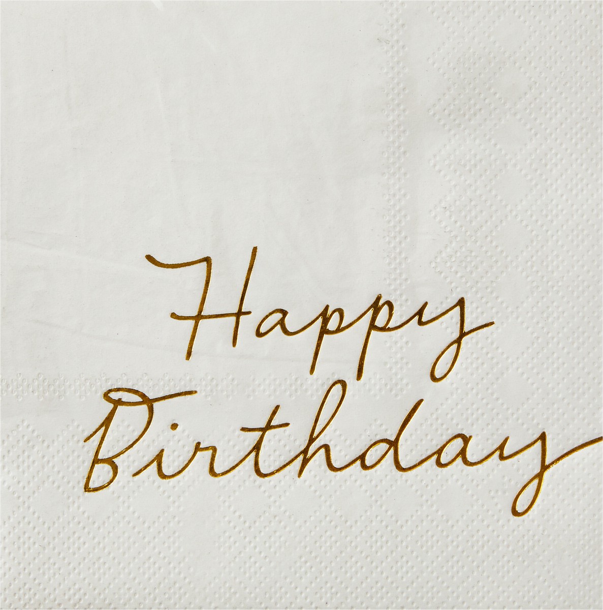 slide 2 of 4, Hallmark 3-Ply Ivory Happy Birthday Cocktail Napkins 16 ea, 16 ct