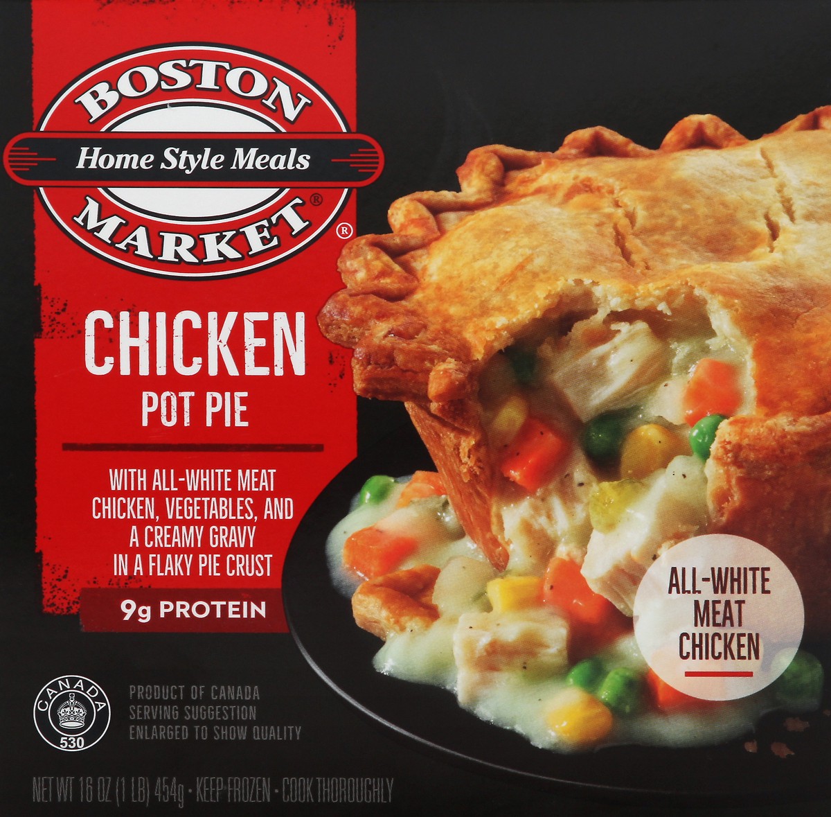slide 7 of 9, Boston Market Chicken Pot Pie 15.0 Oz. (Frozen), 15 oz
