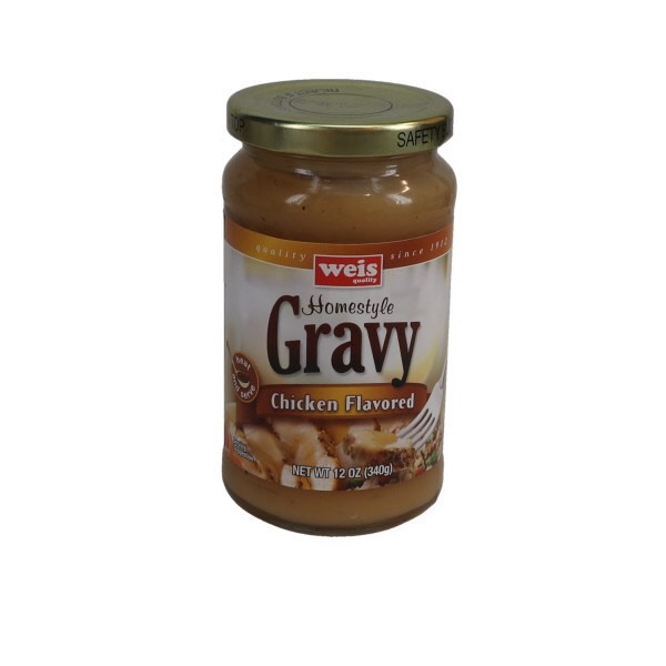 slide 1 of 1, Weis Quality Real Chicken Homestyle Gravy - 12 oz, 12 oz