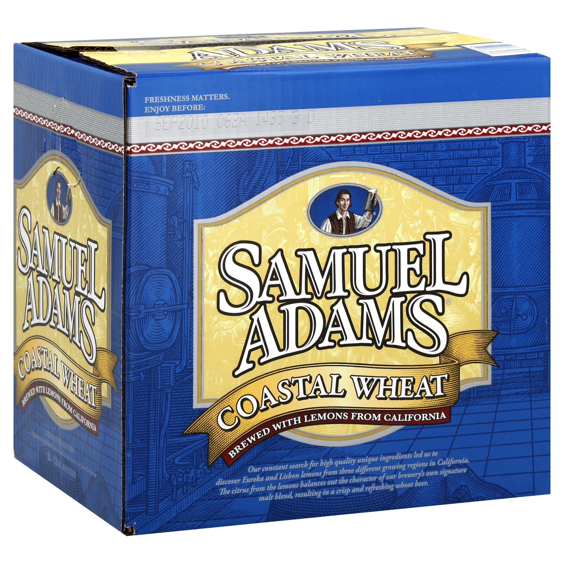 slide 1 of 1, Samuel Adams Sam Adams Coastal Wheat, 12 ct; 12 oz