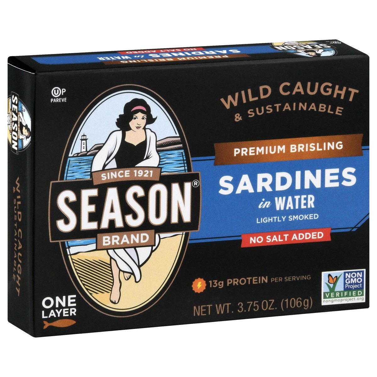 slide 4 of 9, Season Premium Brisling Sardines in Water 3.75 oz, 3.75 oz